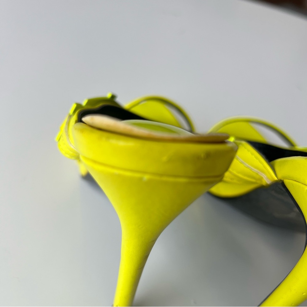 Cape Robbin Neon Yellow Watch-Strap Women's Sky High Heel Sandals Sz 7 - Picture 8 of 13
